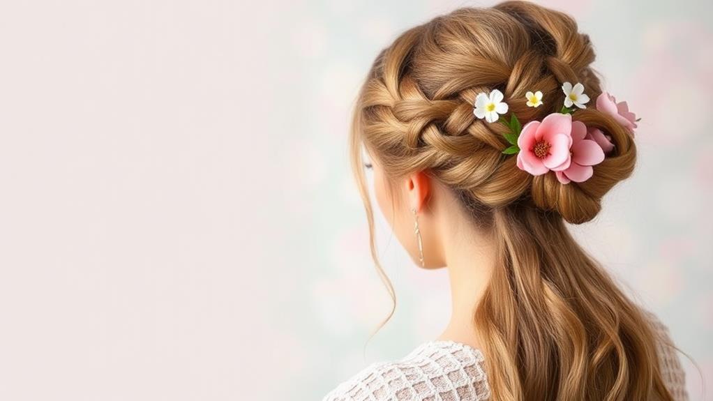 contemporary styled hair buns