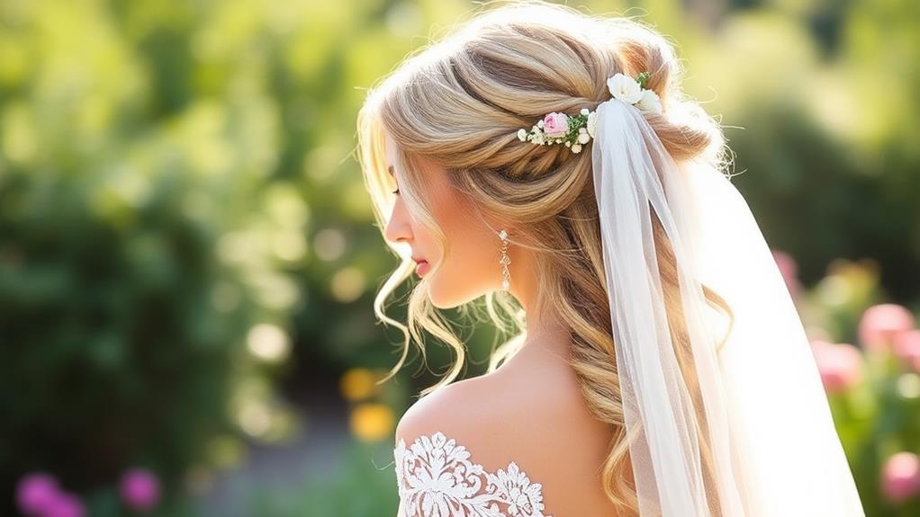 elegant half up hairstyles