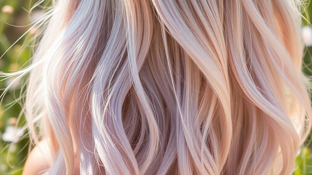 pastel toned ash blonde hair