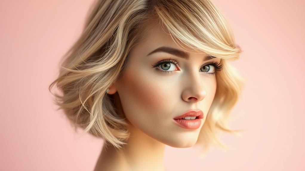 retro layered bob hairstyle