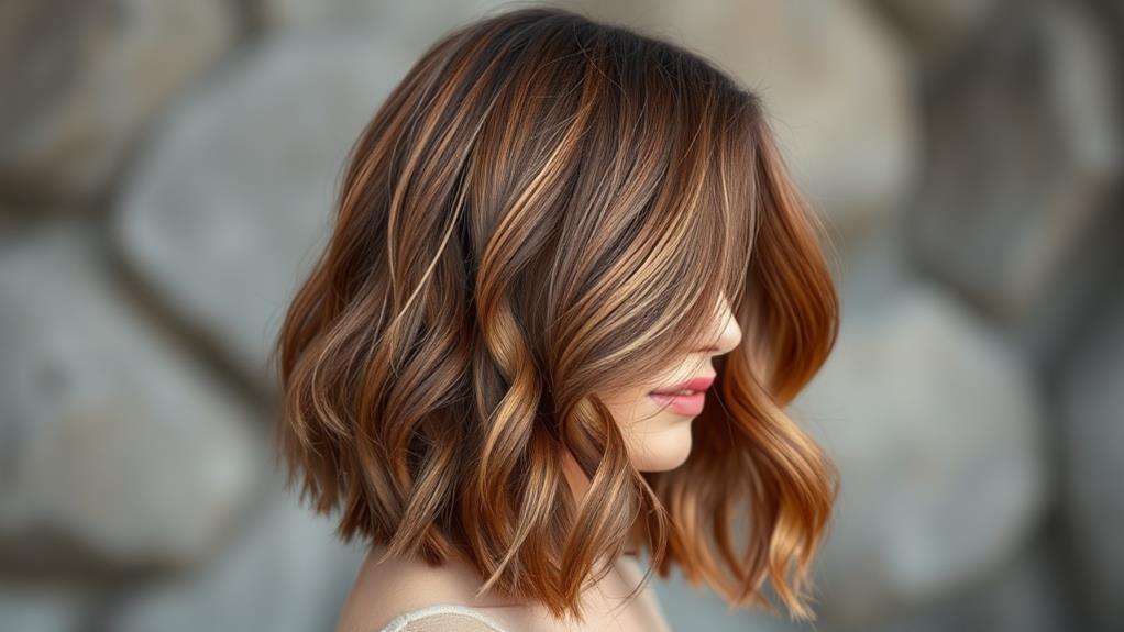 stylish long layered bob