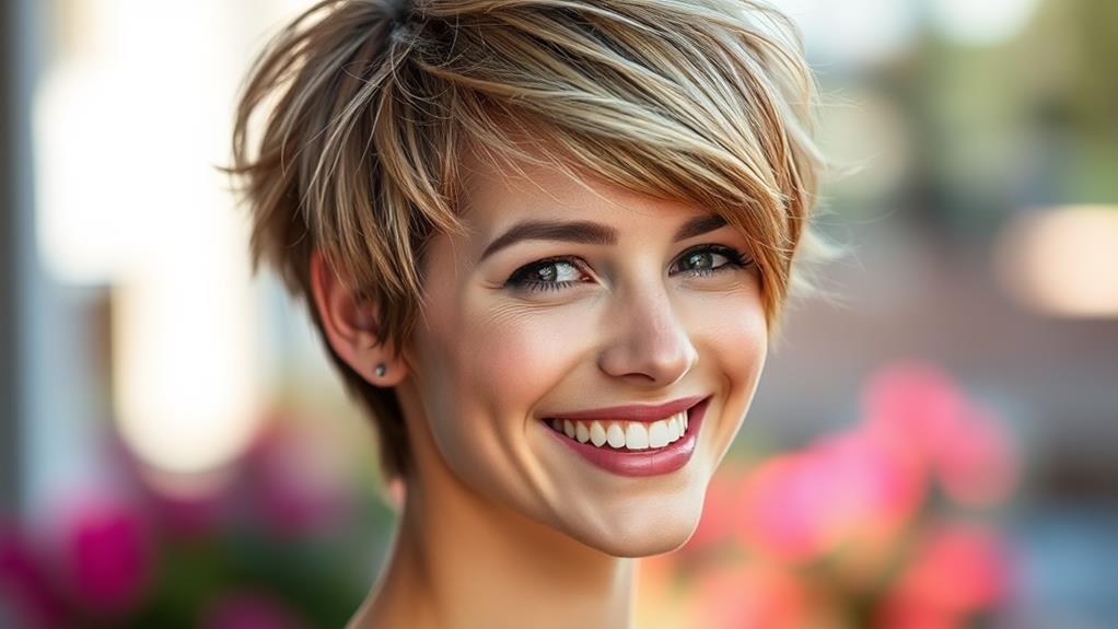 stylish textured pixie hairstyle