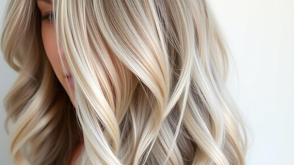 trendy ash blonde shade