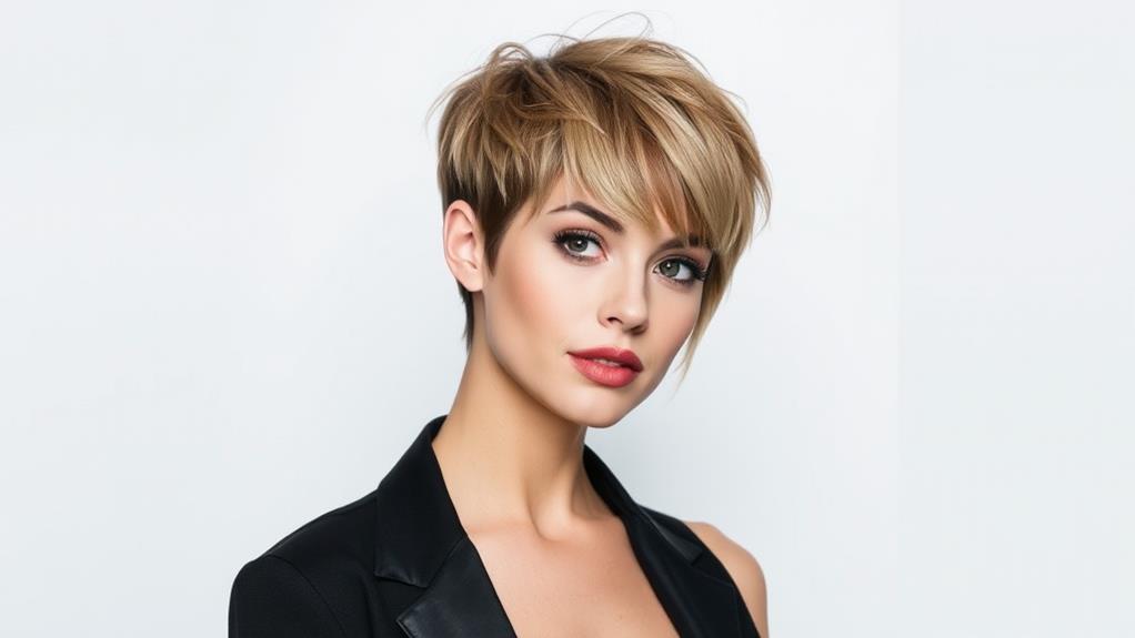 bangs on pixie cut