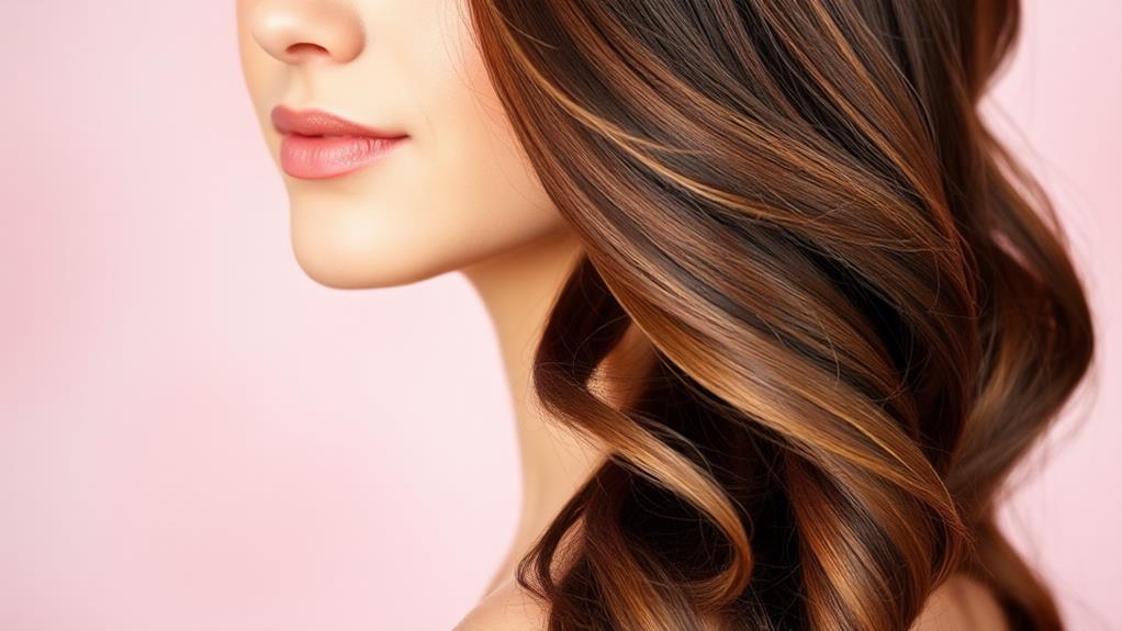 elegant side swept curls style