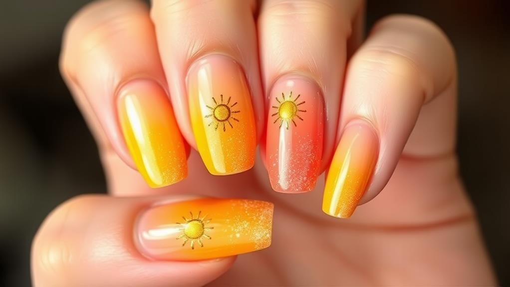 golden sunset gradient