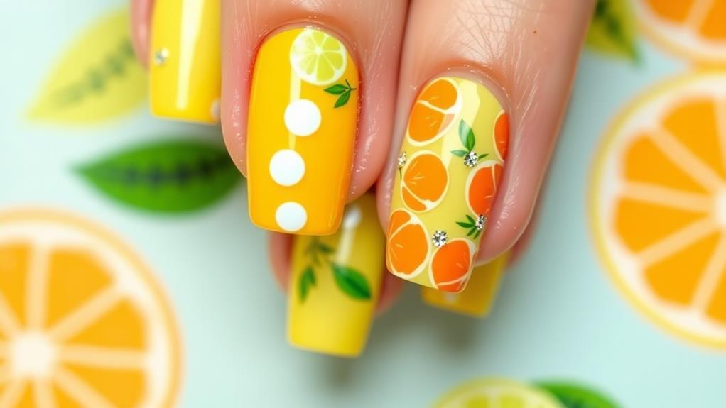 vibrant citrus color palette