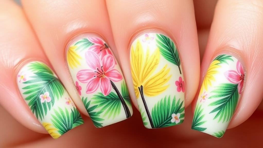 vibrant tropical palm designs